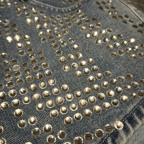 Nasty Gal Zebra Hotfix Denim Short - Picture 4 of 9